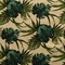 1 Yard Monstera Leaf Dypsis Lutescens Heavy Barkcloth Fabric, 100% Cotton, 36in L x 57in W